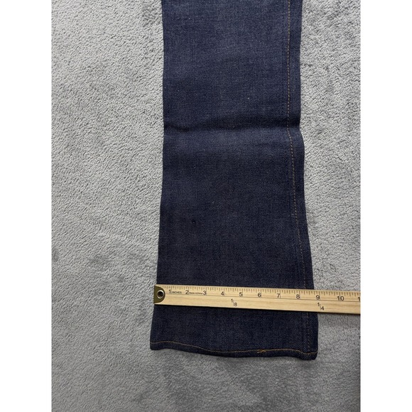 Vintage Levis 746 Bell Bottom Jeans Mens 27x32 Blue Denim Orange Tab 70s - Picture 2 of 16